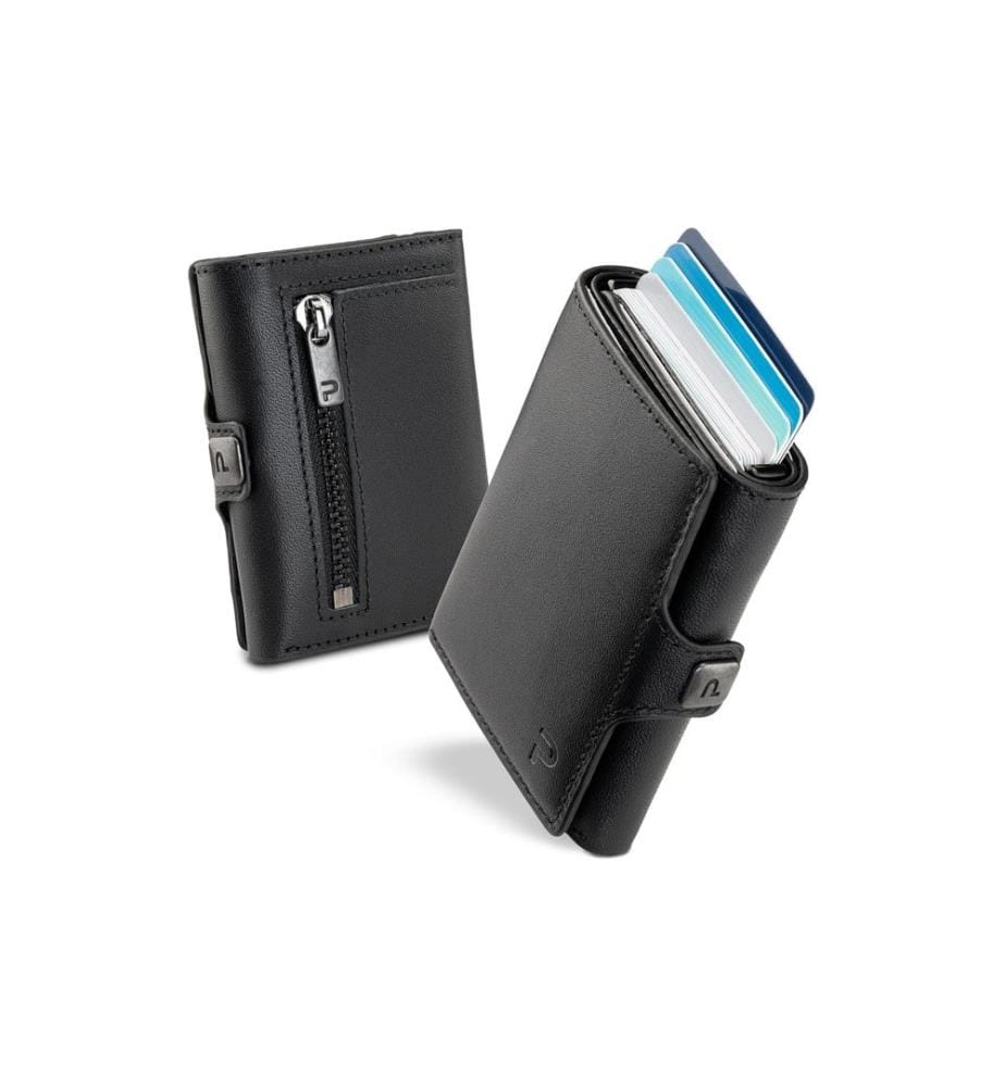 Puristo - Portefeuille KLIK Zip Slim Noir