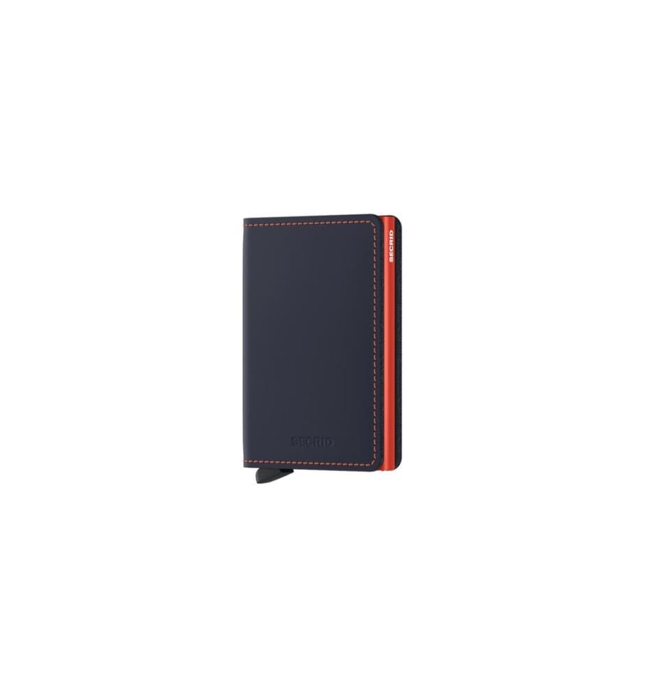 SECRID - Portefeuille Slimwallet Matte Nightblue Orange