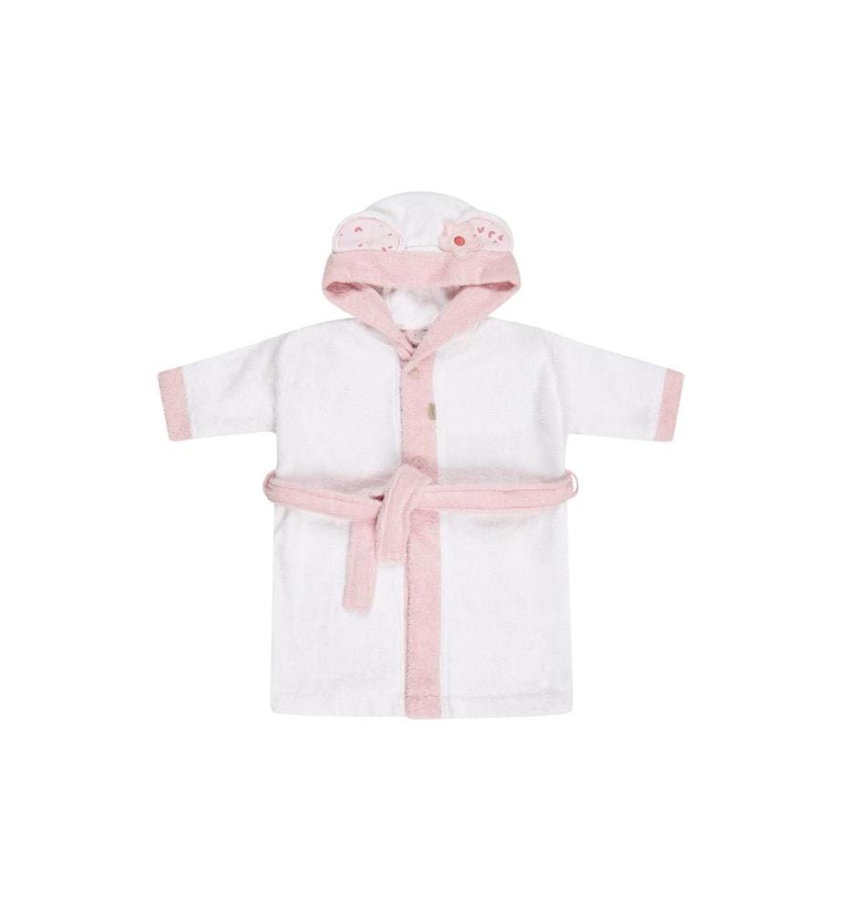 STERNTALER - Peignoir de bain Ours Betty Blanc/rose, 110/116