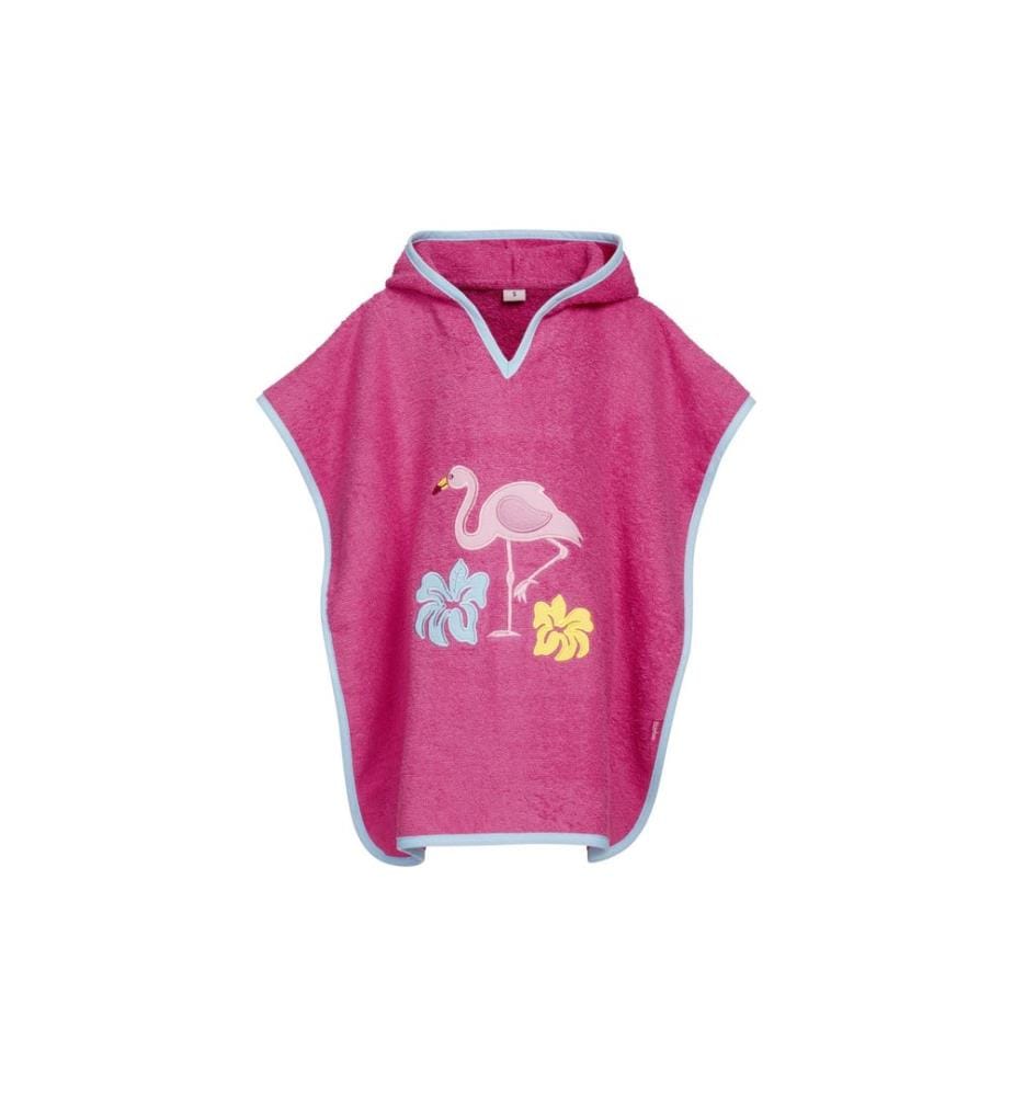 PLAYSHOES - Poncho en éponge requin L, Rose