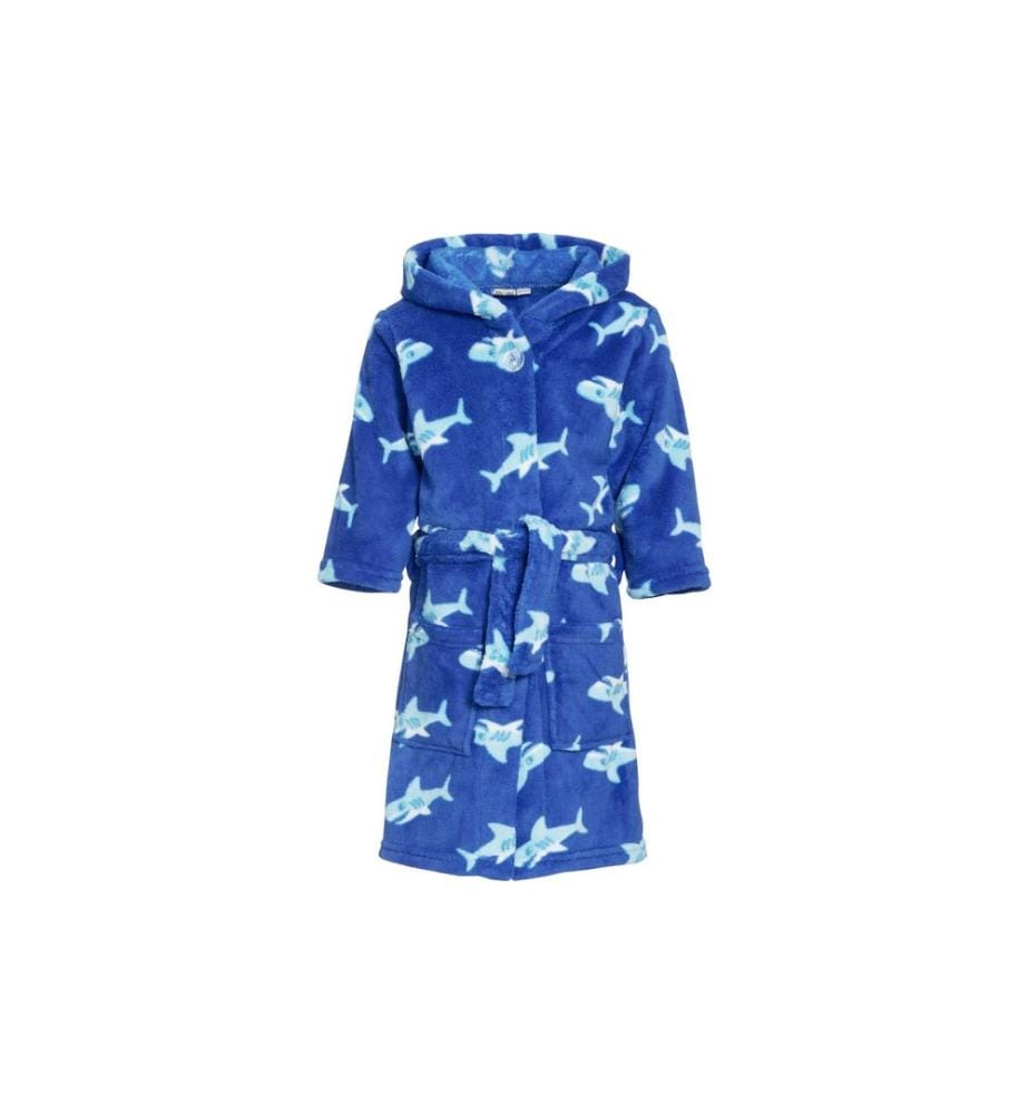 PLAYSHOES - Peignoir polaire requin bleu taille 98/104