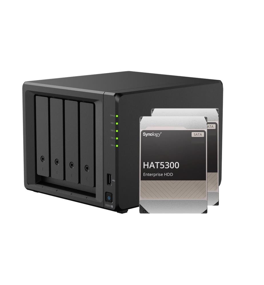 SYNOLOGY - NAS Diskstation DS925+ 4-bay SYNOLOGY - Enterprise HDD 8 TB