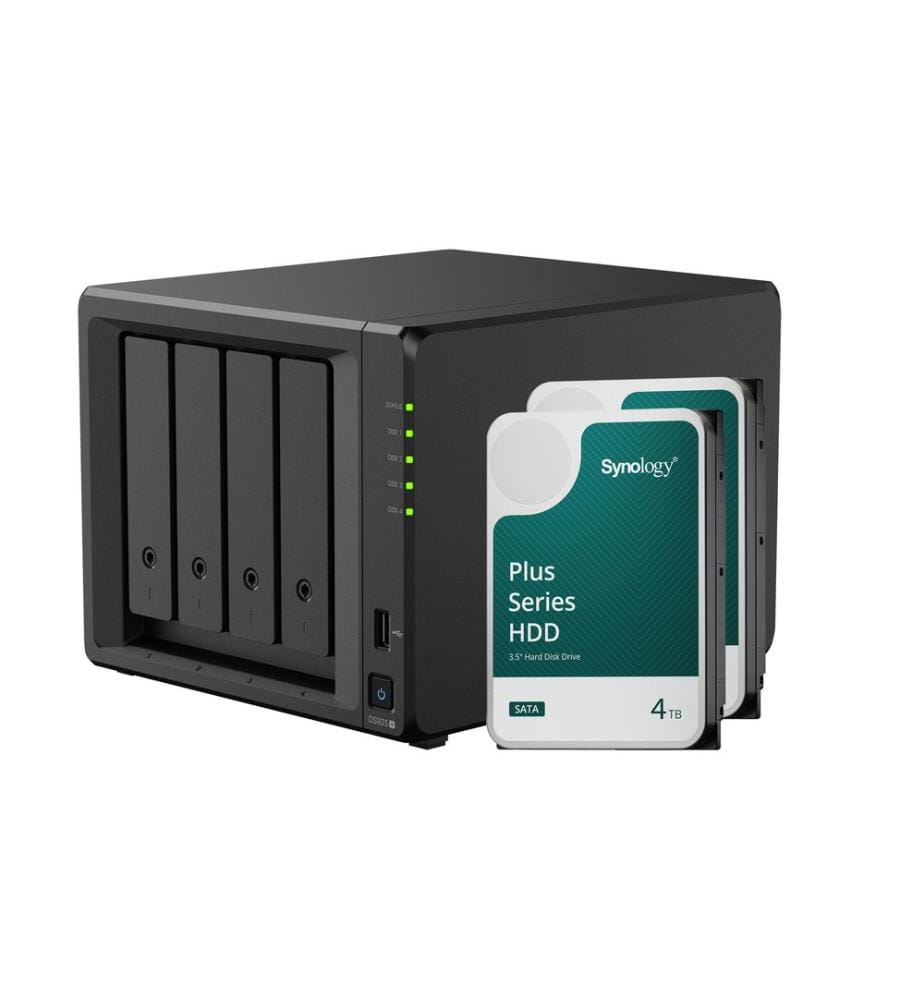 SYNOLOGY - NAS Diskstation DS925+ 4-bay SYNOLOGY - Plus HDD 8 TB