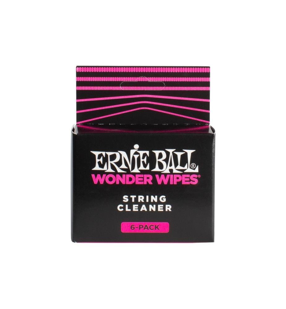Ernie Ball - Nettoyant pour cordes 4277 Wonder Wipes  Paquet de 6