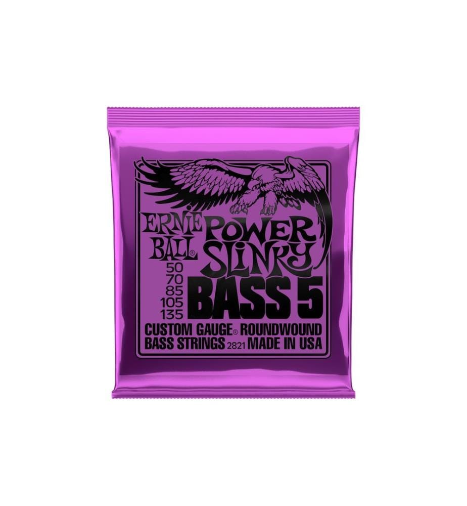 Ernie Ball - Cordes de basse 2821 Slinky Bass 5  Power 50-135
