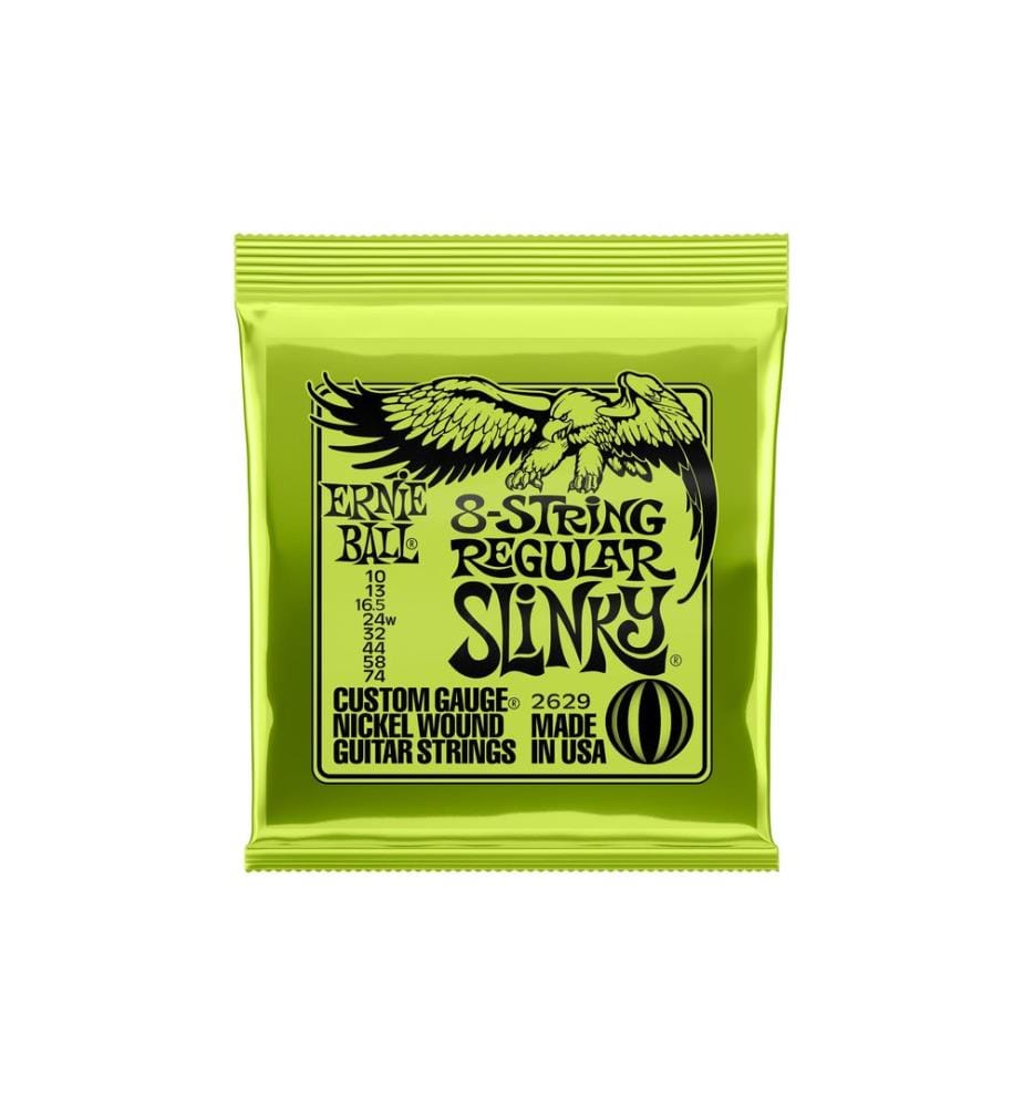 Ernie Ball - Cordes de guitare 2629 8-String Regular Slinky  10-74