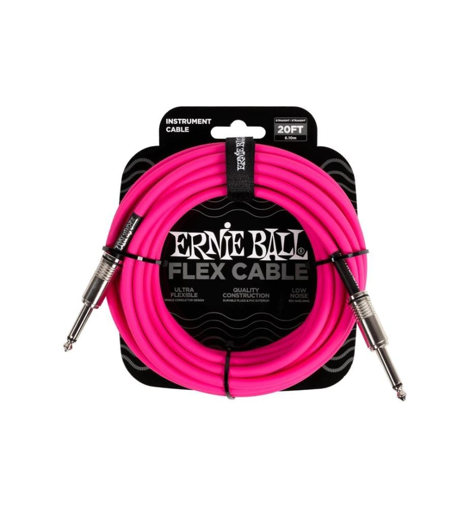Ernie Ball - Câbles dinstruments Flex 6418  6.09 m, Rose