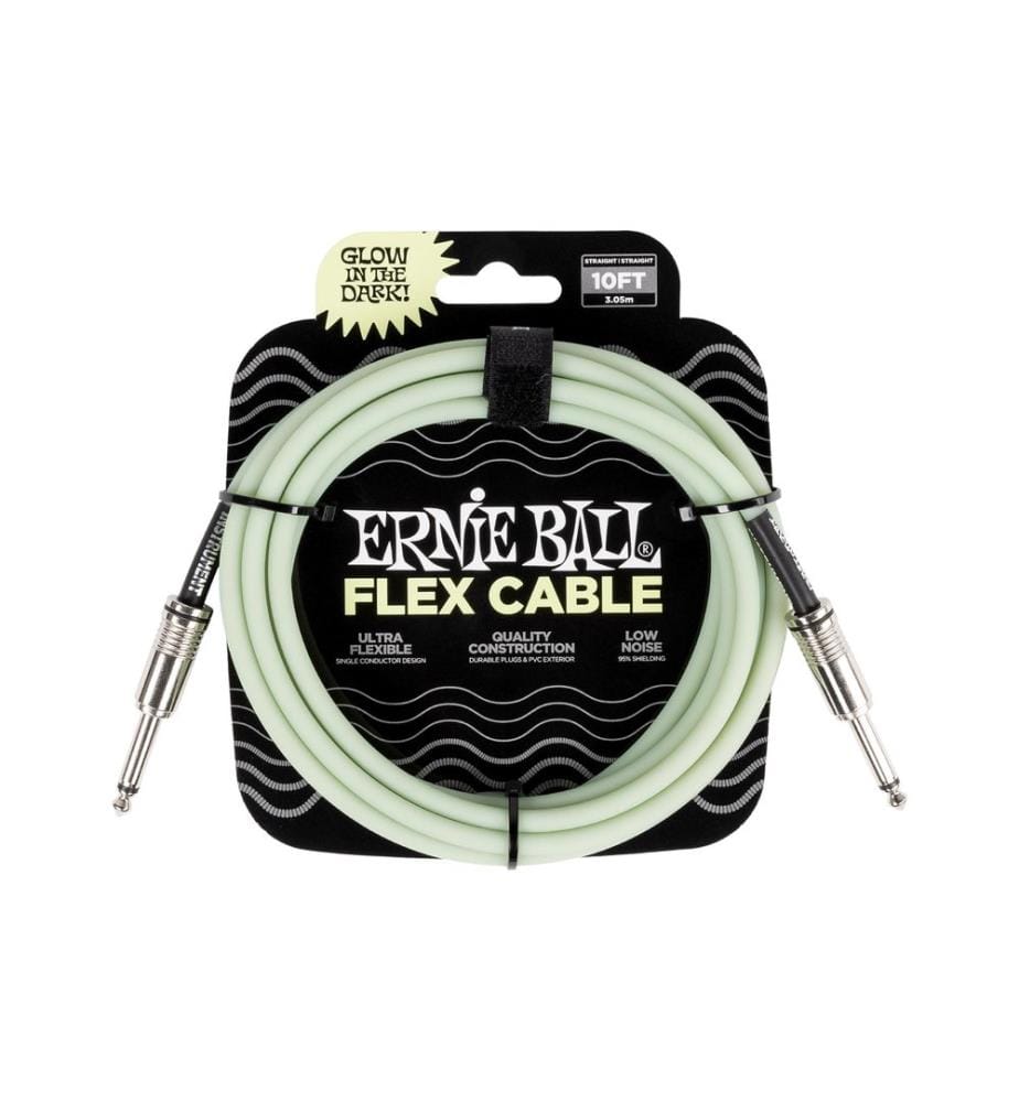 Ernie Ball - Câbles dinstruments Flex 6436 3.04 m, Glow in the Dark