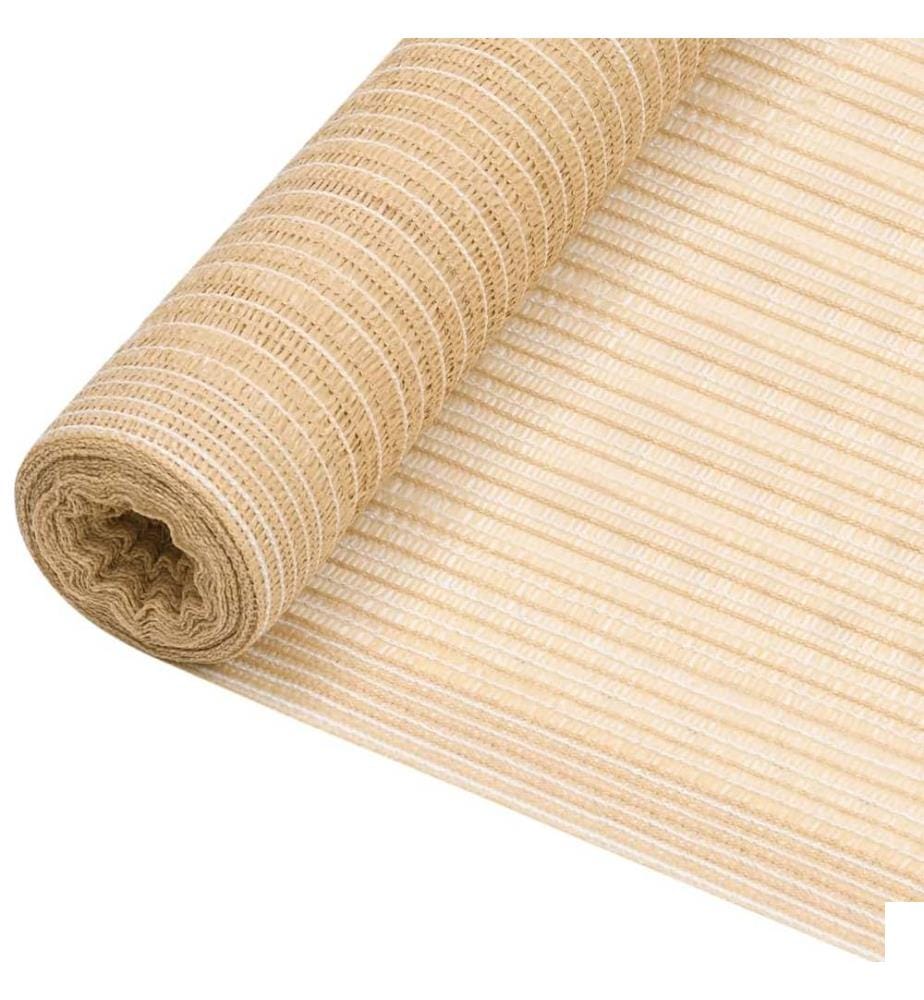 Filet brise-vue Beige 1,2x10 m PEHD 150 g/m²