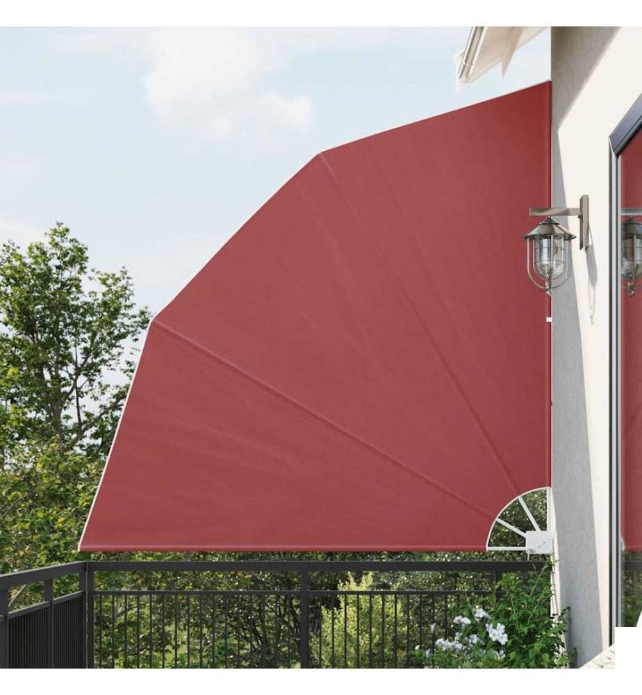 Auvent latéral pliable de balcon Terre cuite 210 x 210 cm