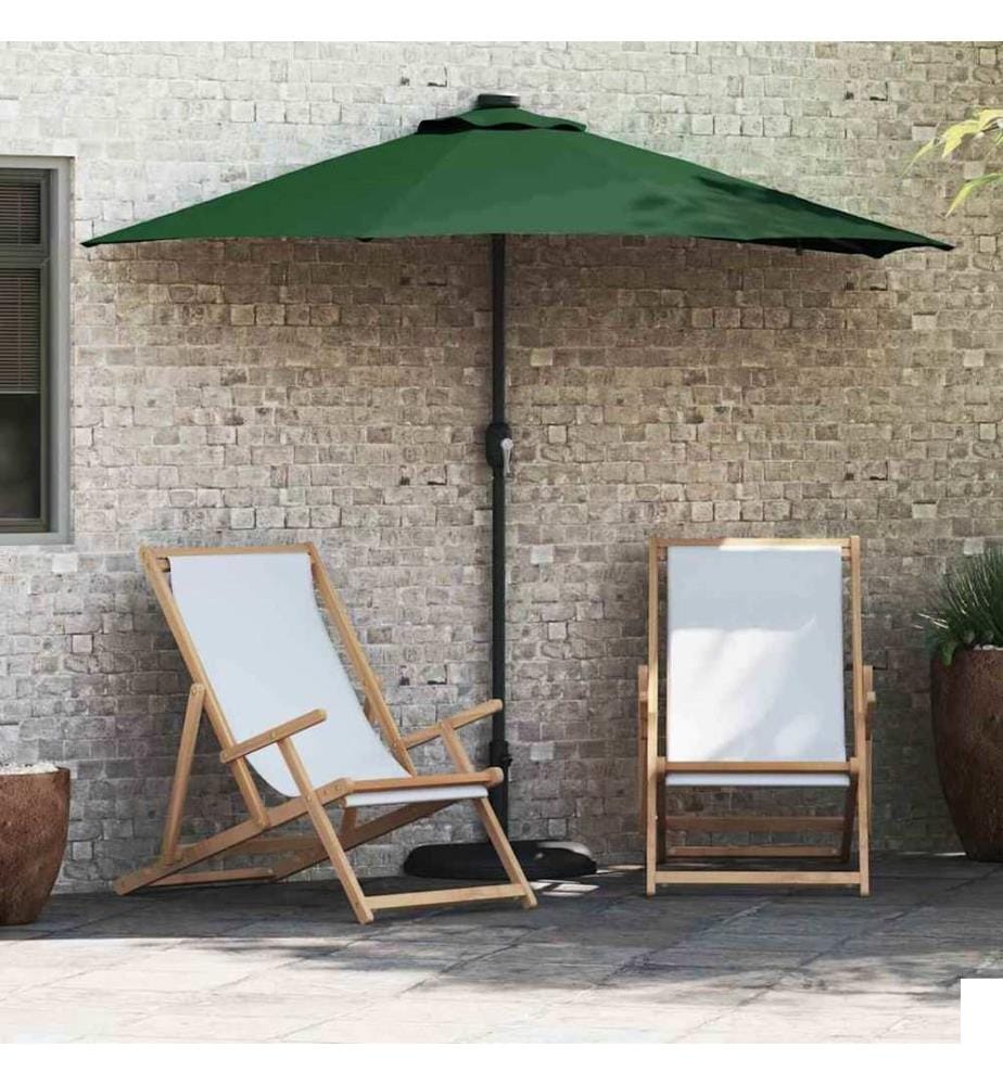 Parasol de jardin Vert 294 x 150 x 223 cm Polyester et Acier