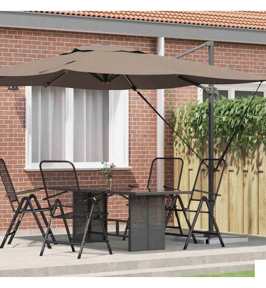Parasol Roma Taupe 286 x 284 x 265 cm Aluminium et polyester