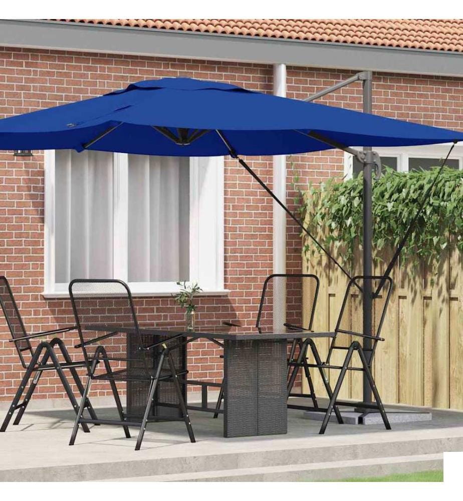 Parasol Roma Bleu 286 x 284 x 265 cm Aluminium et polyester