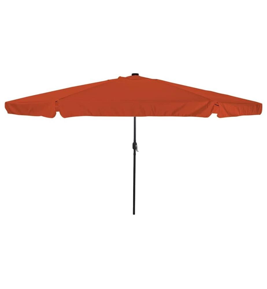 Parasol de jardin Terre cuite 395 x 395 x 245 cm Polyester