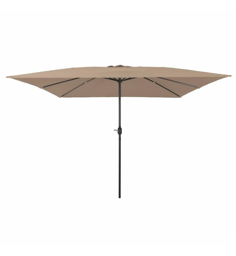 Parasol de jardin Taupe 295 x 295 x 245 cm Polyester et Acier
