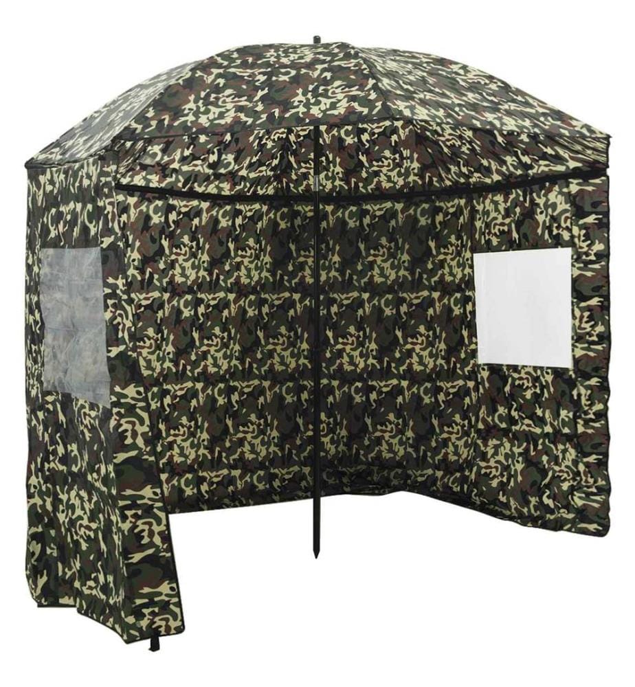 Umbrella de pêche Camouflage 300 x 240 cm Polyester Oxford