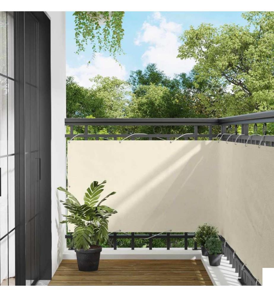 Écran de balcon 90 x 200 cm Oxford alu enduit de PU