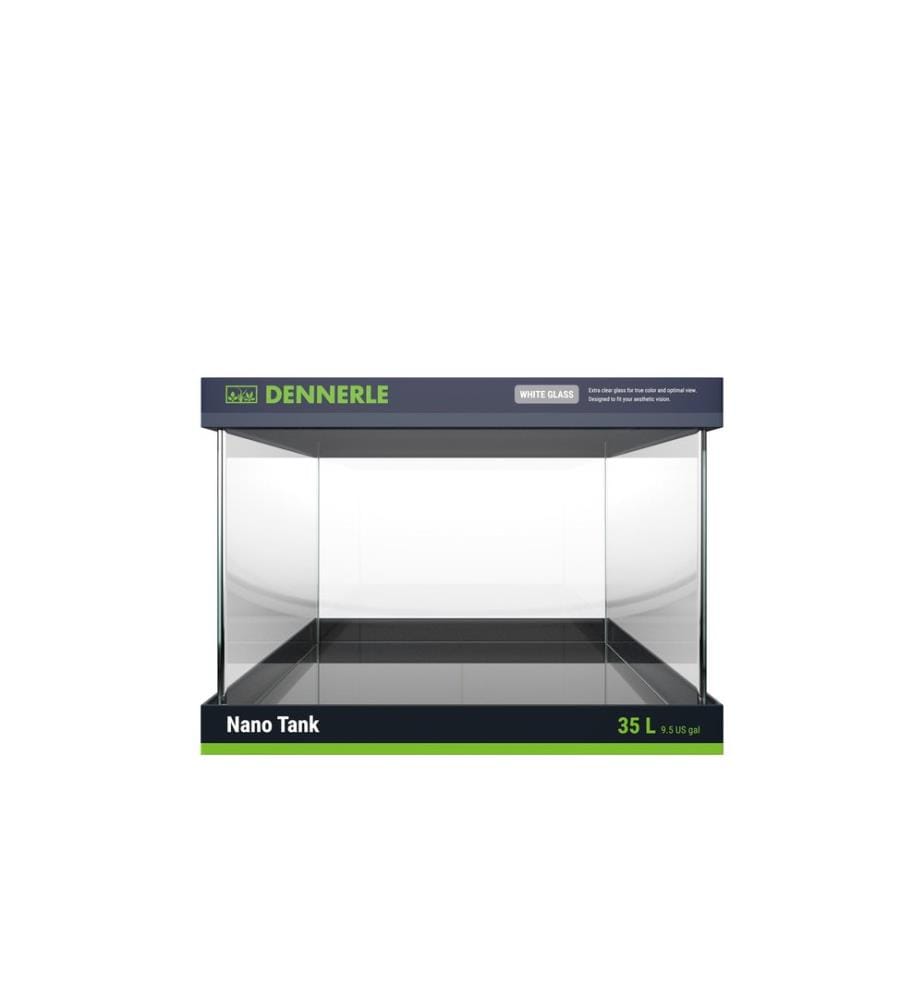 DENNERLE - Aquarium Nano Cube verre blanc, 35 l