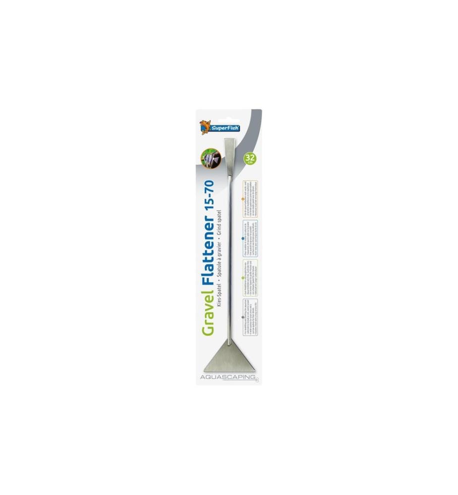 SuperFish - Spatule à gravier en acier inoxydable, 32 cm