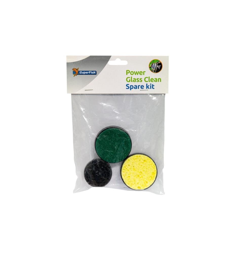 SuperFish - Eponges de rechange pour Power Glass Clean