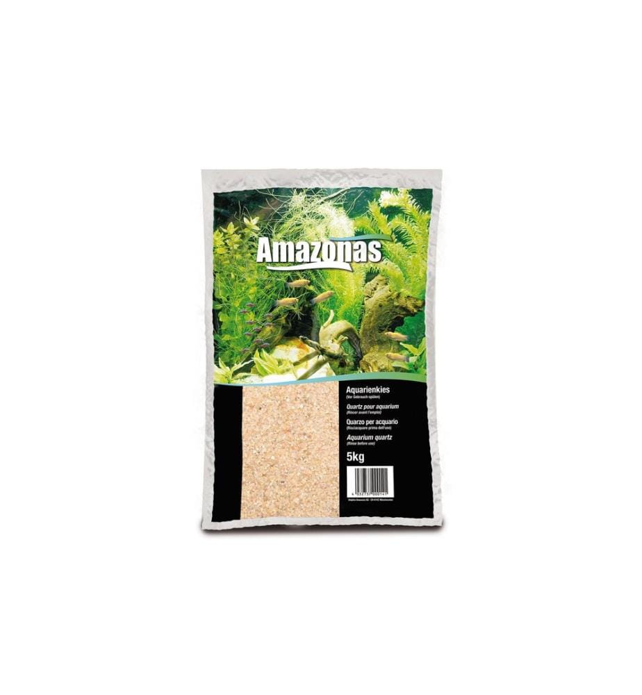 AMAZONAS - Substrat de sol Sable de quartz 0-1 mm, 5 kg, Brun