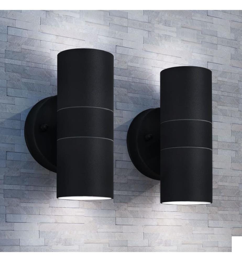 Applique murale d'extérieur 2 pcs Acier