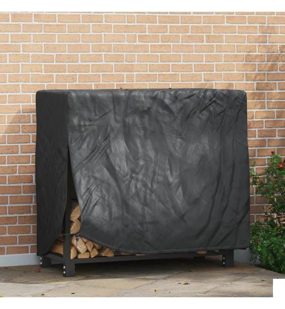 Housse pour range-bûches Uni Noir tissu Oxford 420D