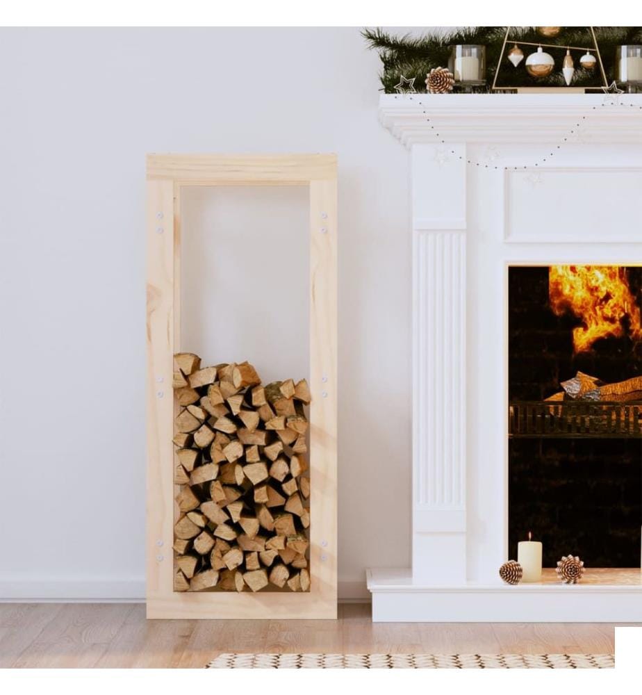 Support pour bois de chauffage 41x25x100 cm Bois de pin massif
