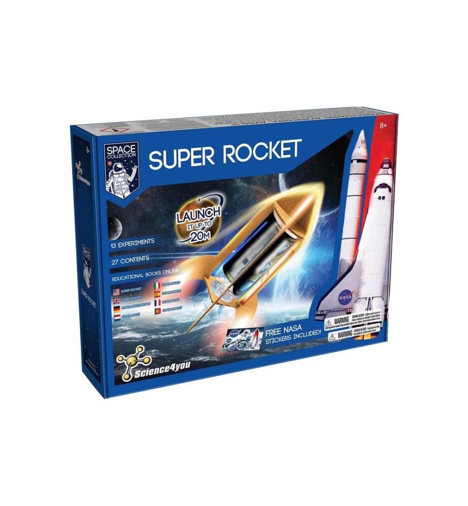 Science4you - Boîtes dexpérimentation NASA Super Rocket, Set de 27 pièces