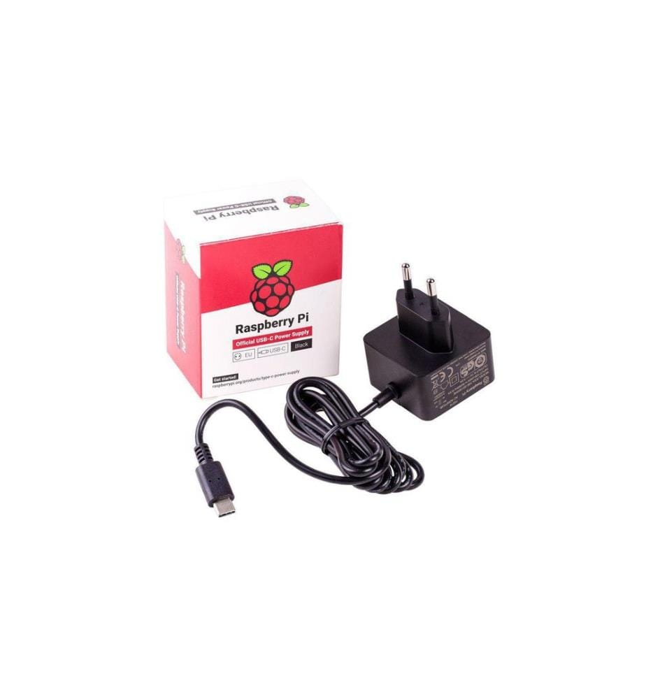 Raspberry Pi - Bloc dalimentation USB-C 5.1 V 3 A noir, Raspberry Pi - 4