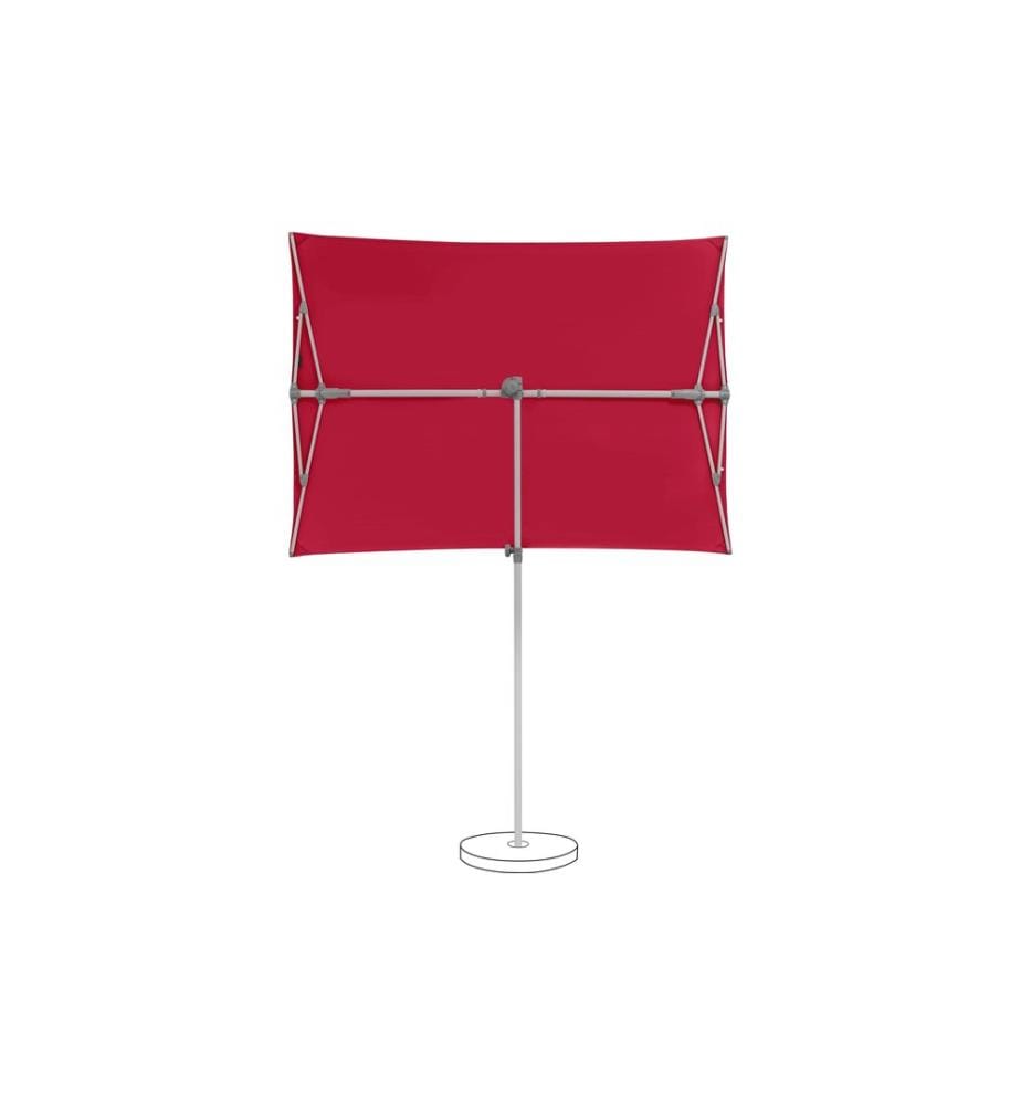 Suncomfort by Glatz - Parasol Flex Roof 195 x 140 cm, Aurora Red