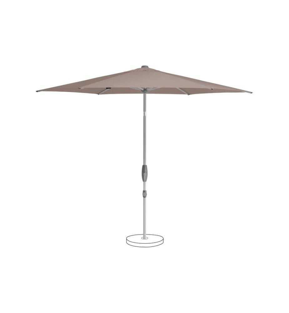 Suncomfort by Glatz - Parasol Shell Turn 300 cm, taupe clair