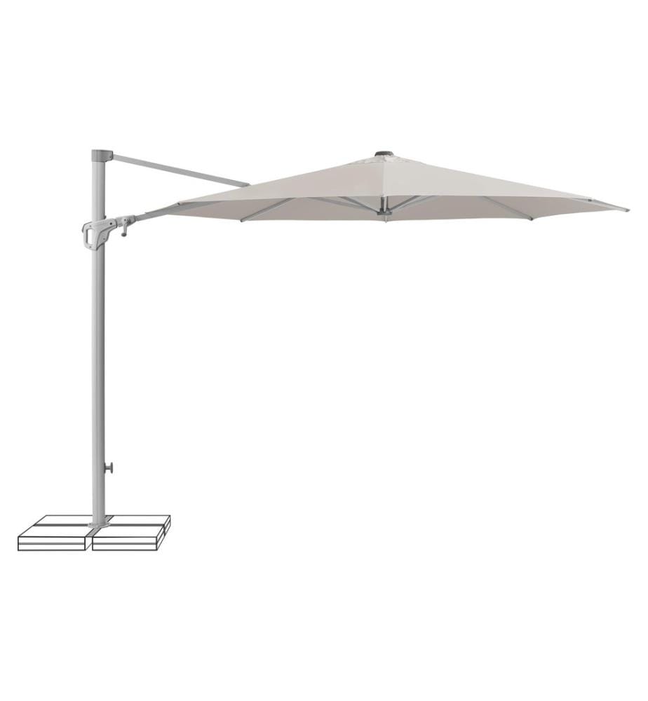 Suncomfort by Glatz - Parasol Familyflex Gris clair, Ø 300 mm