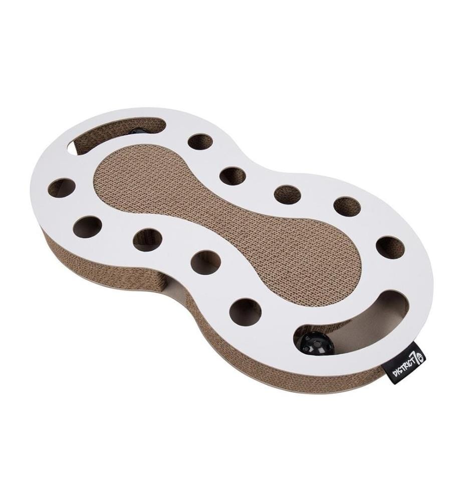 DISTRICT 70 - Griffoir en carton pour chat Snake, Blanc