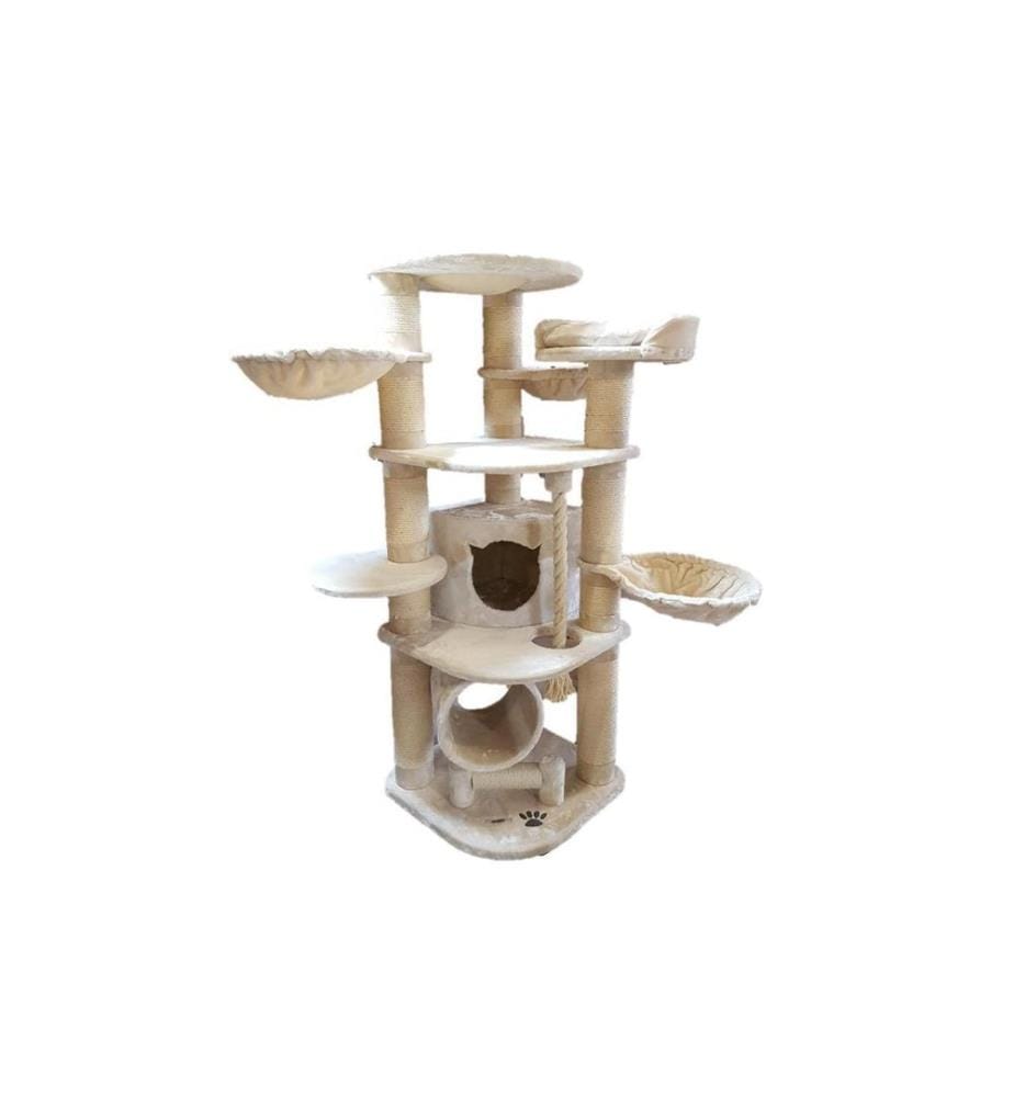 PetHomes - Arbre à chat Mallorca 188 cm Creme