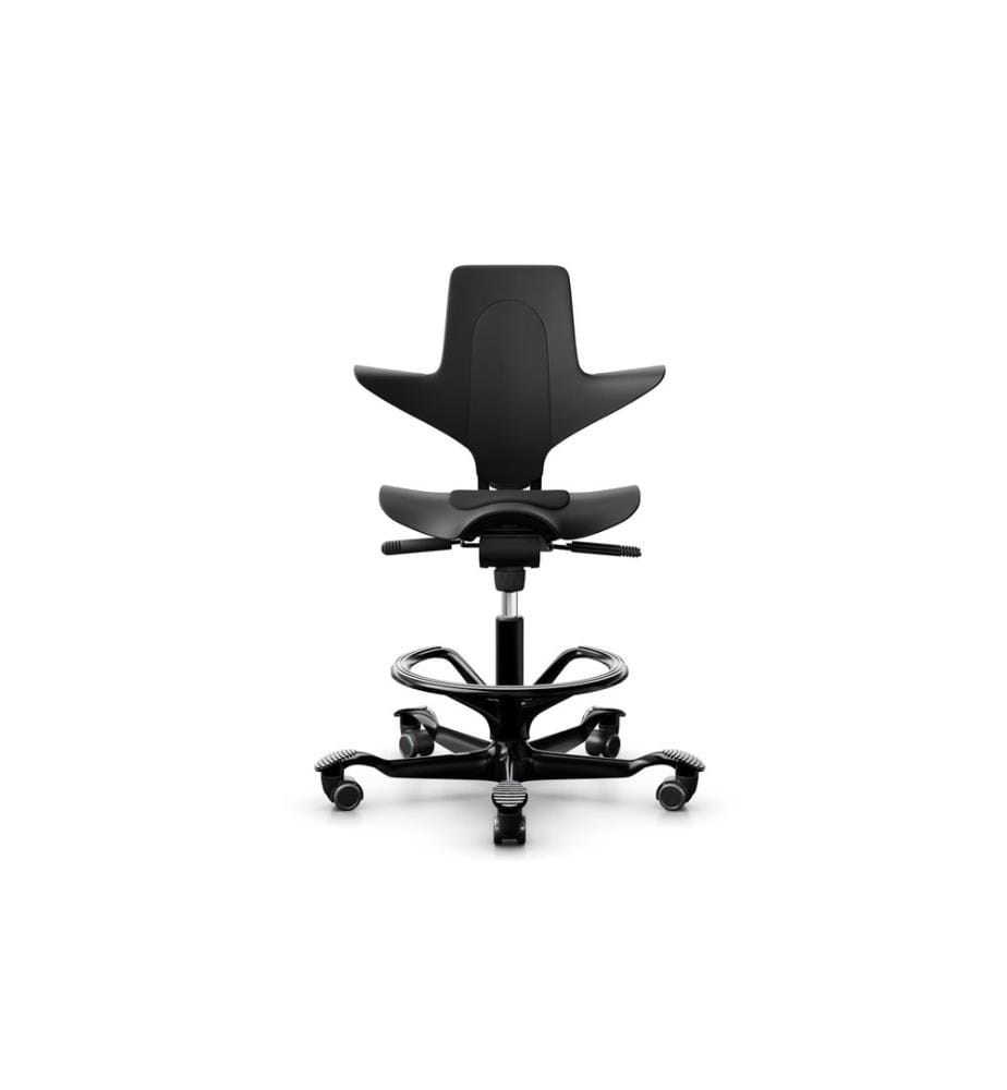 HÅG Chaise de bureau Capisco Puls 8010 avec anneau de pied Noir