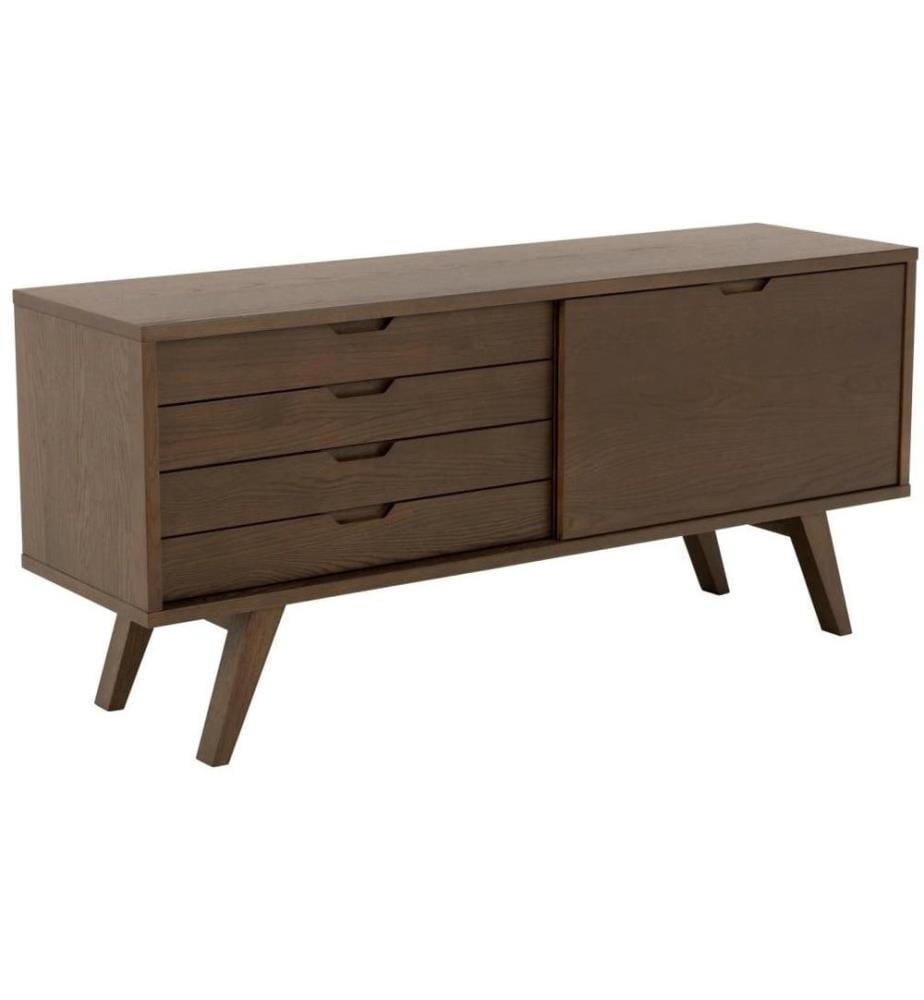 AC Design - Buffet A-Line 160 x 45 x 72 cm, brun foncé