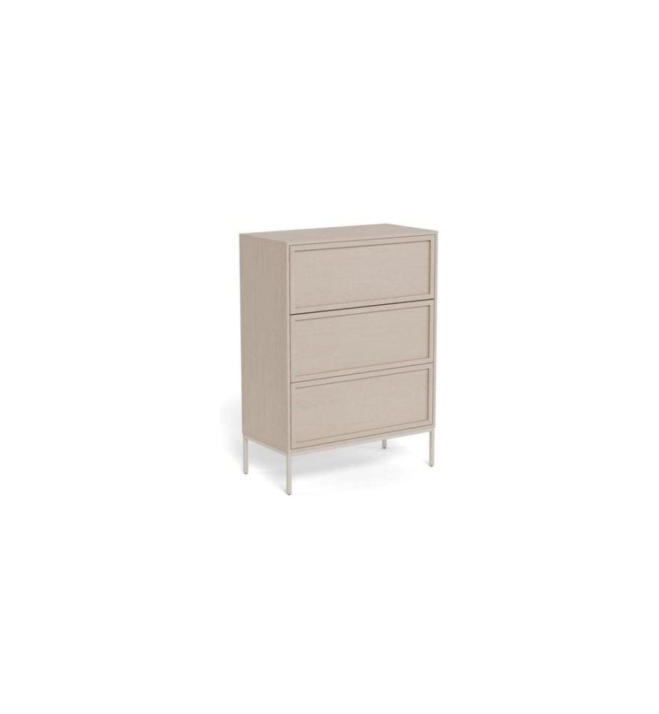 AC Design - Commode Palmdale 80 x 40 x 110 cm, gris