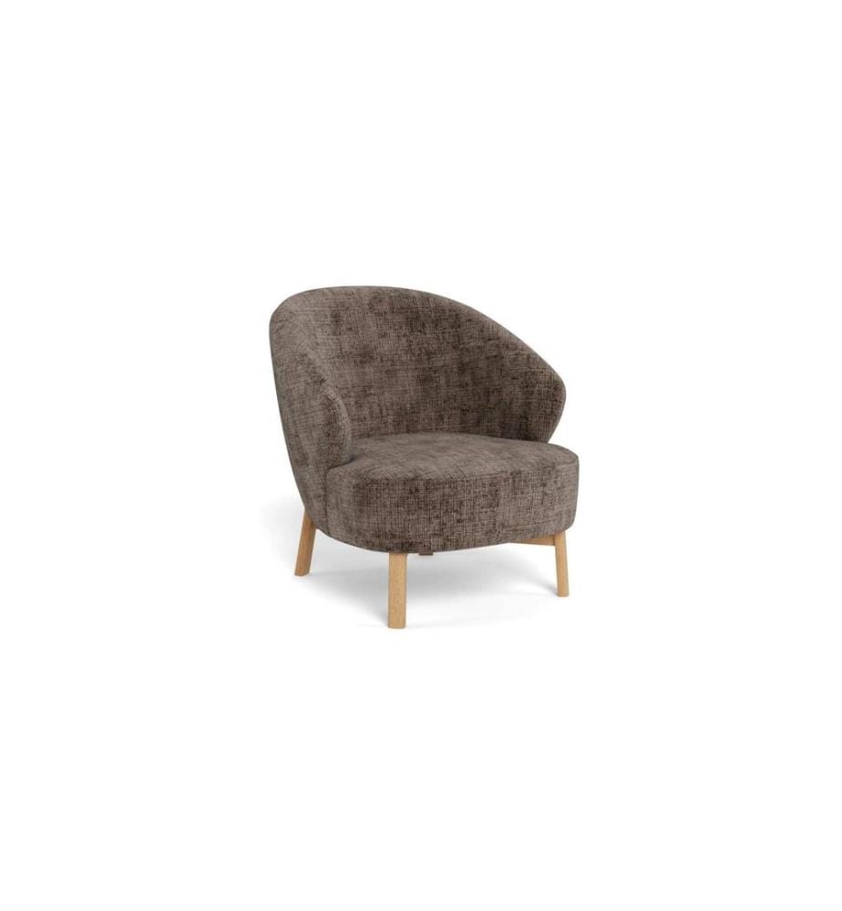 AC Design - Fauteuil Darlene Marron, 77.5 x 78 cm