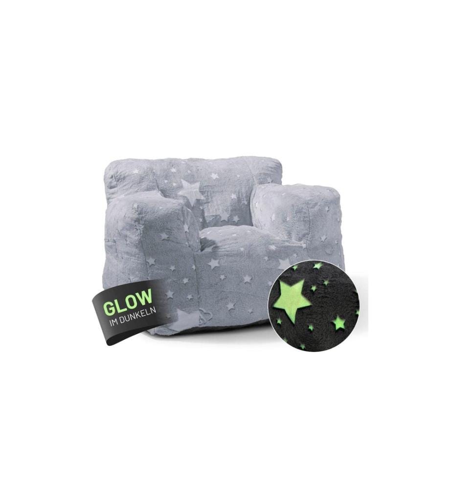 Lumaland - Fauteuil Glow in the Dark Gris