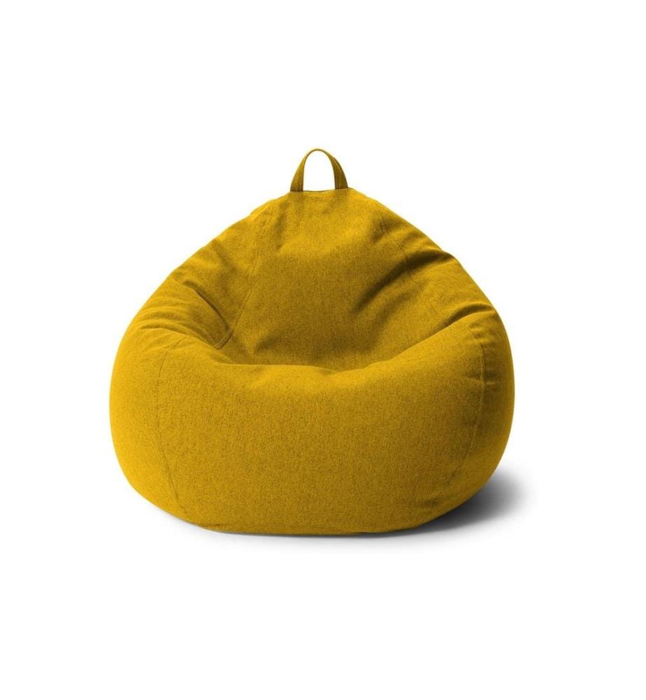 Urbanara - sac pour s'asseoir Basic-Comfort 250 l Polyester (PES), Jaune