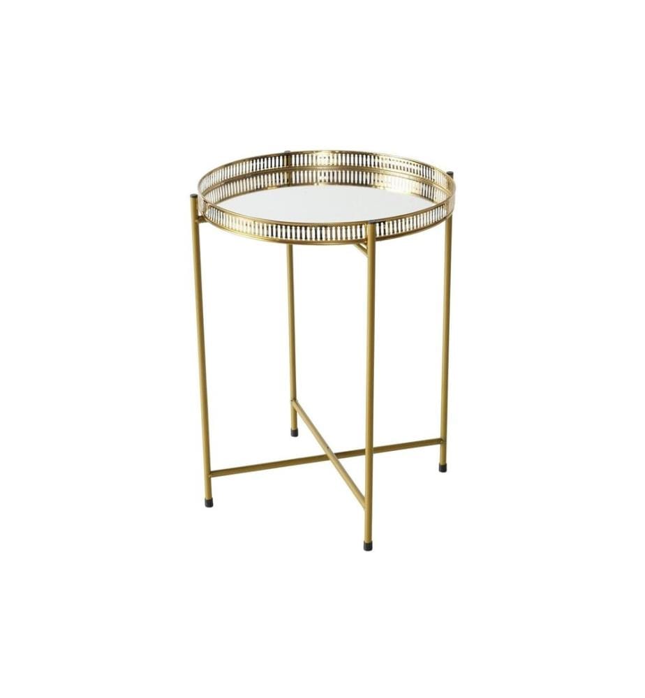 BOLTZE - Table d'appoint Lionel 47 x 37 cm, or antique