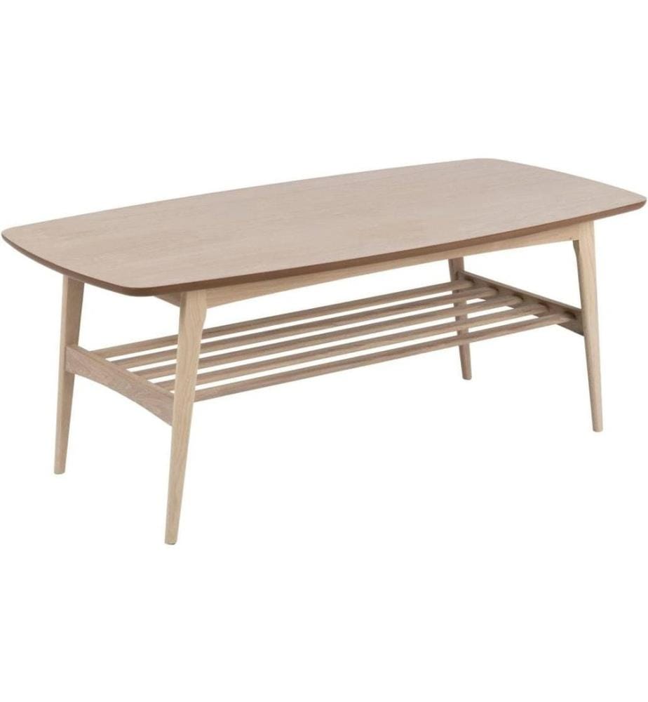AC Design - Table basse Woodstock Chêne, 120 x 60 x 47 cm