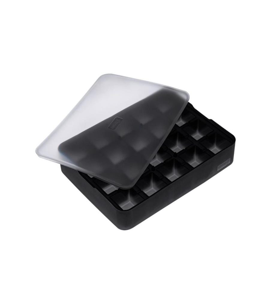 Lurch - Moule à glaçon Cube Noir / Transparent, 3 x 3 cm