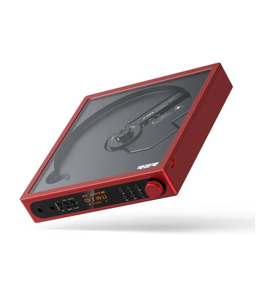 FiiO - Lecteur CD DM15 R2R avec Bluetooth Rouge