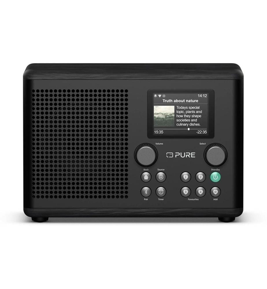 PURE - Radio DAB+ Classic H4i noir/frêne Noir
