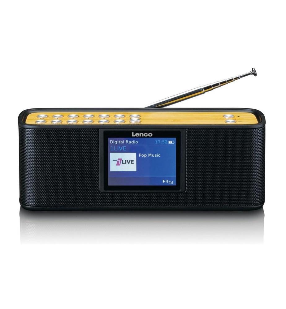 Lenco - Radio DAB+ PDR-045 Noir/Bambou