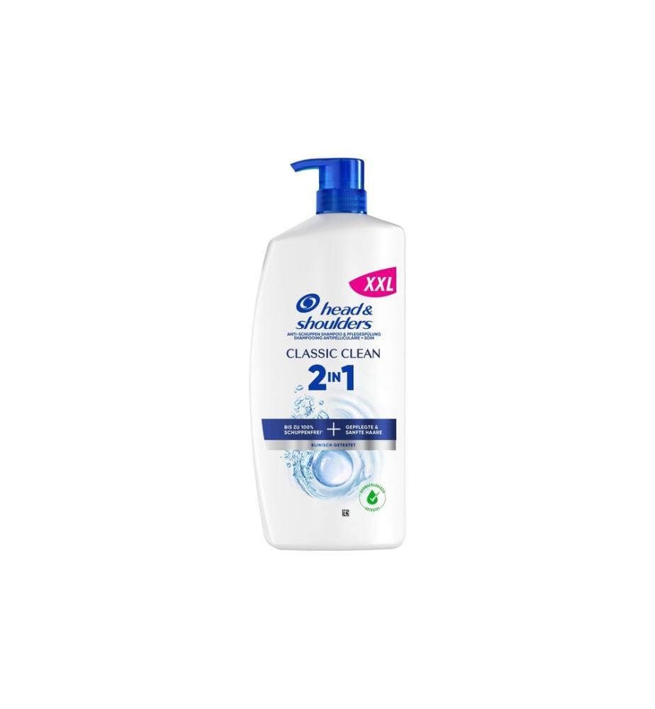 head and shoulders - Shampooing antipelliculaire 2 en 1 Classic Clean 800 ml