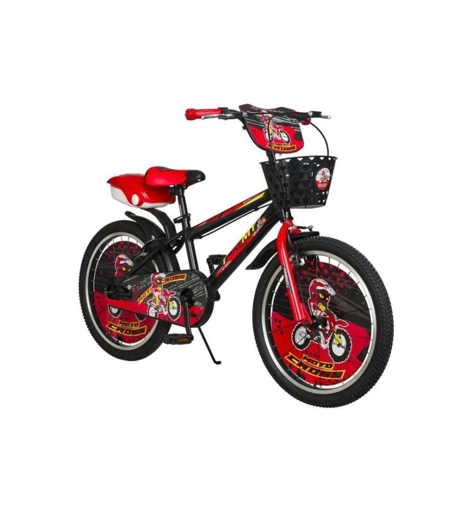 Vélo Rouge Cadre Noir : 100% ACIER