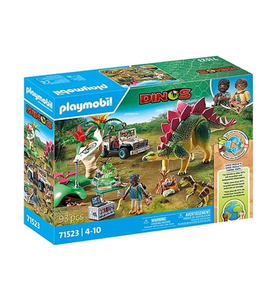 Campement des explorateurs avec dinosaures - 71523